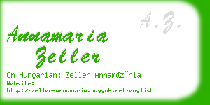 annamaria zeller business card